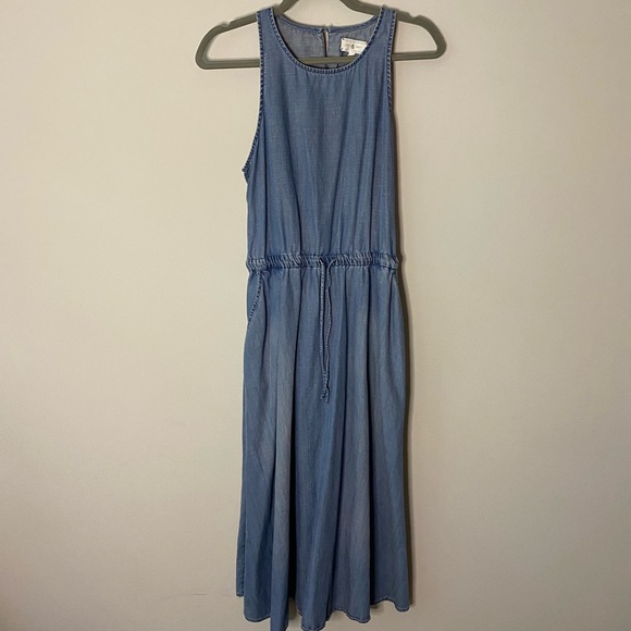 slim fit dress slacks Louis Louise Grey Denim Thalia Dress – Ladida main image 1